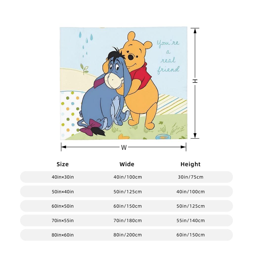 Tigger Blanket Fleece Winnie The Pooh Ultra-Soft Throw Blanket for Bedroom Sofa Bedspread
