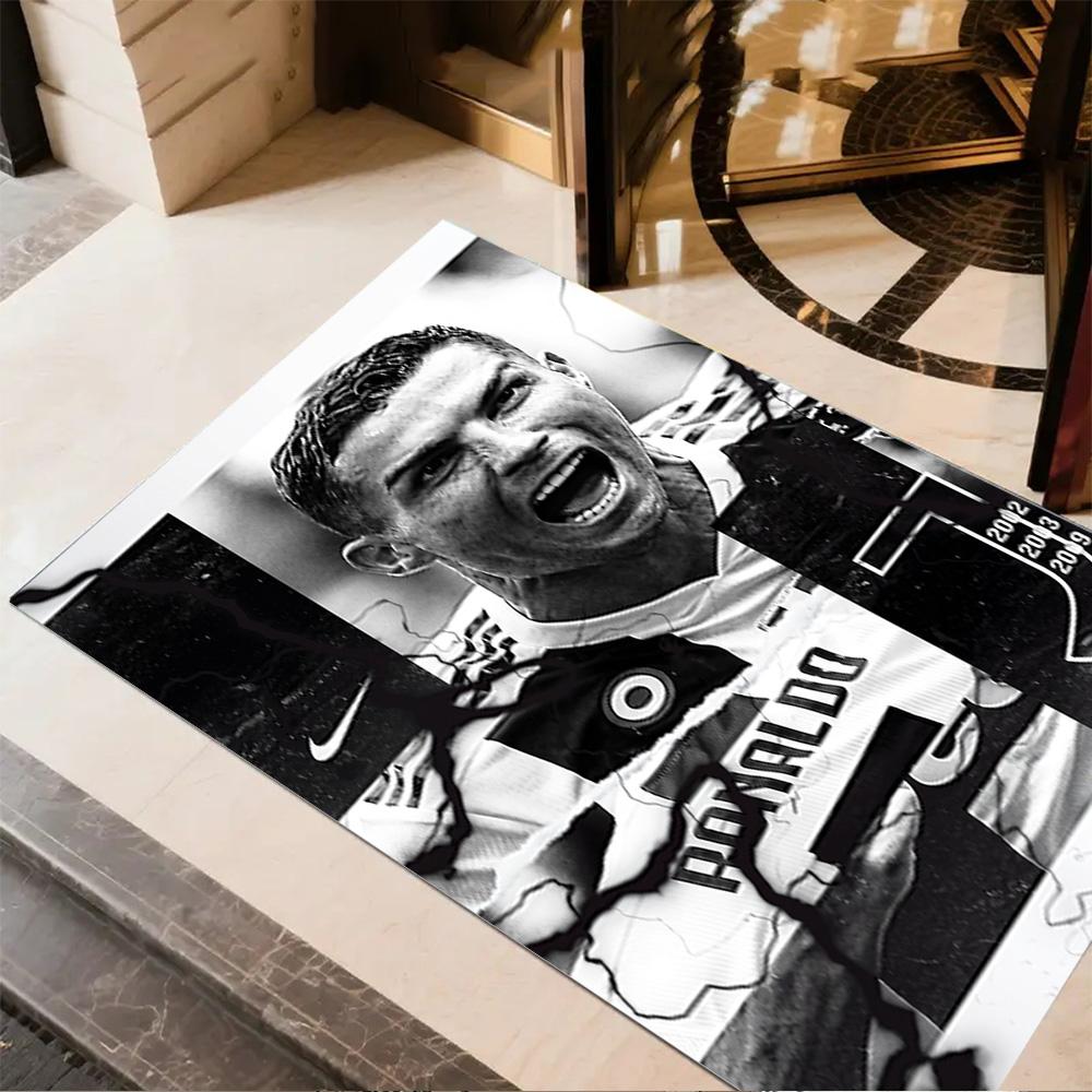 Ronaldo's Champions League Journey Floor Rug Office Rug Perfect for Decorate room Bedrooms Entryway Balcony Anti-slip Rug Decorate Offices
