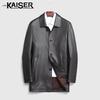 Kaiser Мужской кожаный пальто из оленьей кожи Новой Зеландии