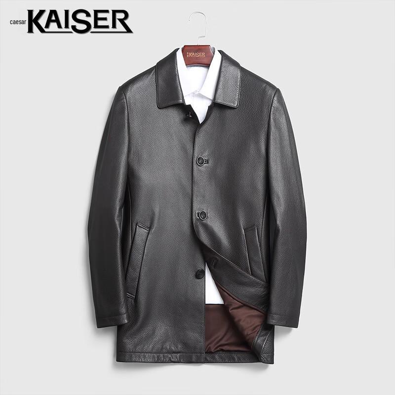 Kaiser Мужской кожаный пальто из оленьей кожи Новой Зеландии