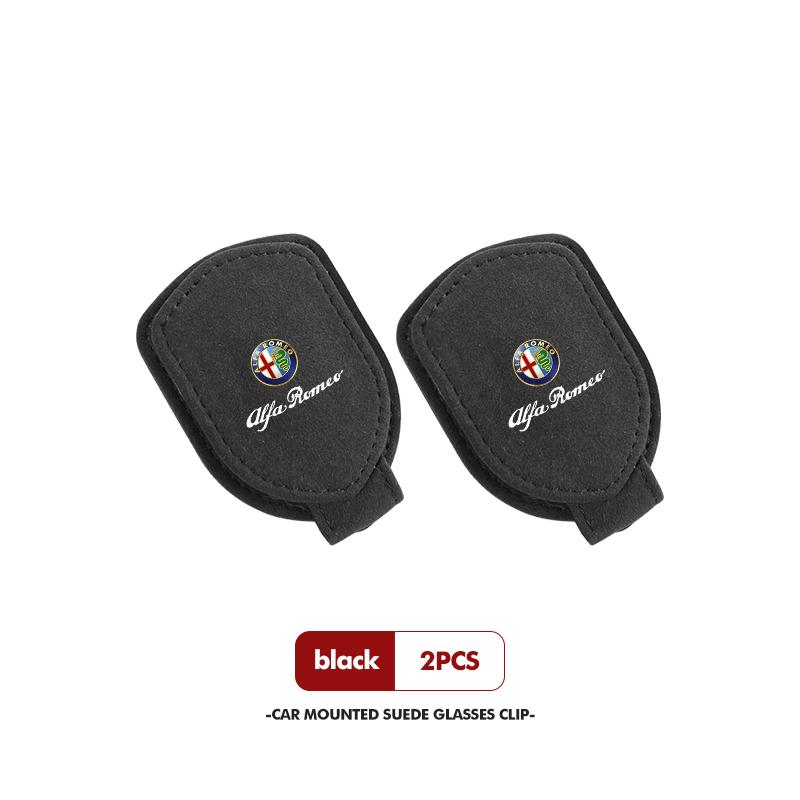 2026 Hot Sticker For Alfa Romeo Car Sun Visor Clip Glasses Cards Magnetic Sunglasses Bracket GT Stelvio F1 Brera Volante Tonale 