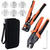 LEONTOOL Interchangeable Quick Tool Ratchet Crimping Automatic Wire Cable Precision Crimping Crimp Pliers for Coaxial Bare Crimp Bare Crimp Open