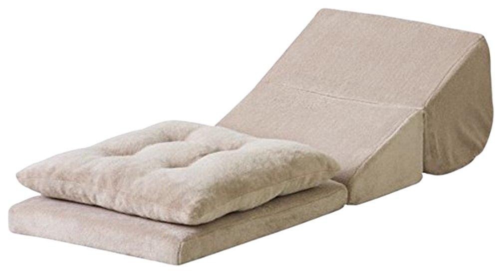 AZUMAYA TV Pillow with Cushion, Medium, Beige, FCC-120BE