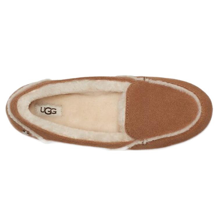 UGG Женские лоферы Hailey 'Каштановый' (унисекс) Женская повседневная обувь 1127441 CHE