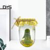 Grumpy Pickle Sculpture In Clear Jar Sad Anxious Pickled Cucumber Figurine Statue Home Office Desktop Decoration Ornament Christmas Gift