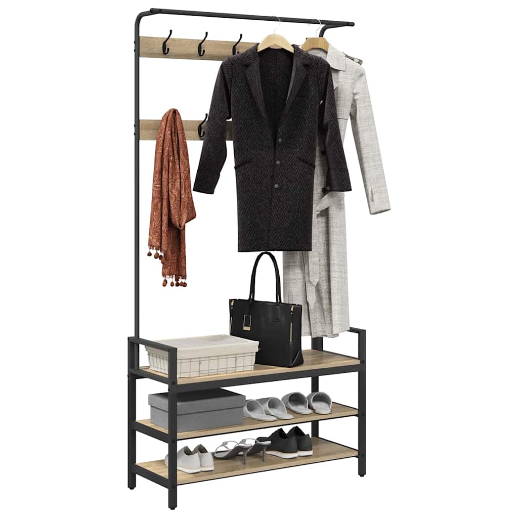 Coat Stand Sonoma Oak 95 x 34 x 184 cm Particleboard