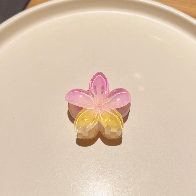 Plumeria Candy Color Fairy Hair Clip - Elegant Shark Clip Accessory