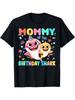 Mommy Of The Birthday Family Shark Funny Kids Birthday Party T-Shirt