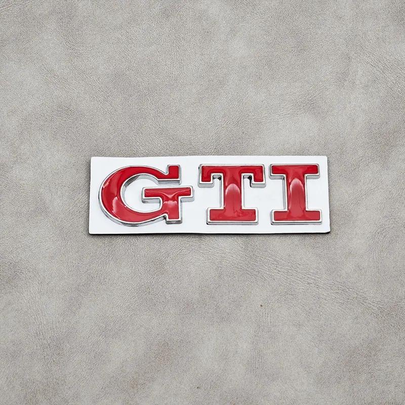 Hot 3D Metal Logo GTI Badge Car Front Grille Emblem Rear Trunk Sticker For Volkswagen VW Golf 4 5 6 7 3 MK2 MK3 MK4 Mk5 Polo Tig