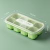 Guan Zhuo Jia 8-Grid Soft-Bottom Ice Cube Trays with Lids - 3 Pack