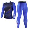 Мужской быстросохнущий спортивный комплект из двух предметов: Рубашка с длинным рукавом и брюки для баскетбола и велоспорта
