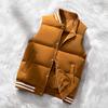 Осенне-зимний мужской жилет, ветрозащитный жилет с воротником-стойкой, свободная куртка без рукавов с хлопковой подкладкой для повседневной носки