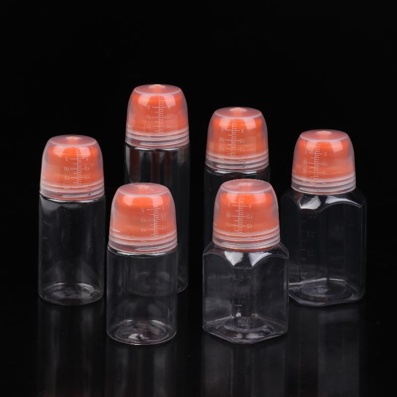 1 шт. Круглые и квадратные многоразовые пластиковые бутылки с дозатором с градуировкой – для салатной заправки, масел для барбекю и приправ