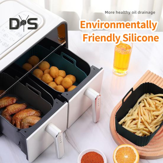 Многоразовый вкладыш для фритюрниц, не липкий, для пищевых фритюрниц, подкладка для воздухофритюрниц, горшок
