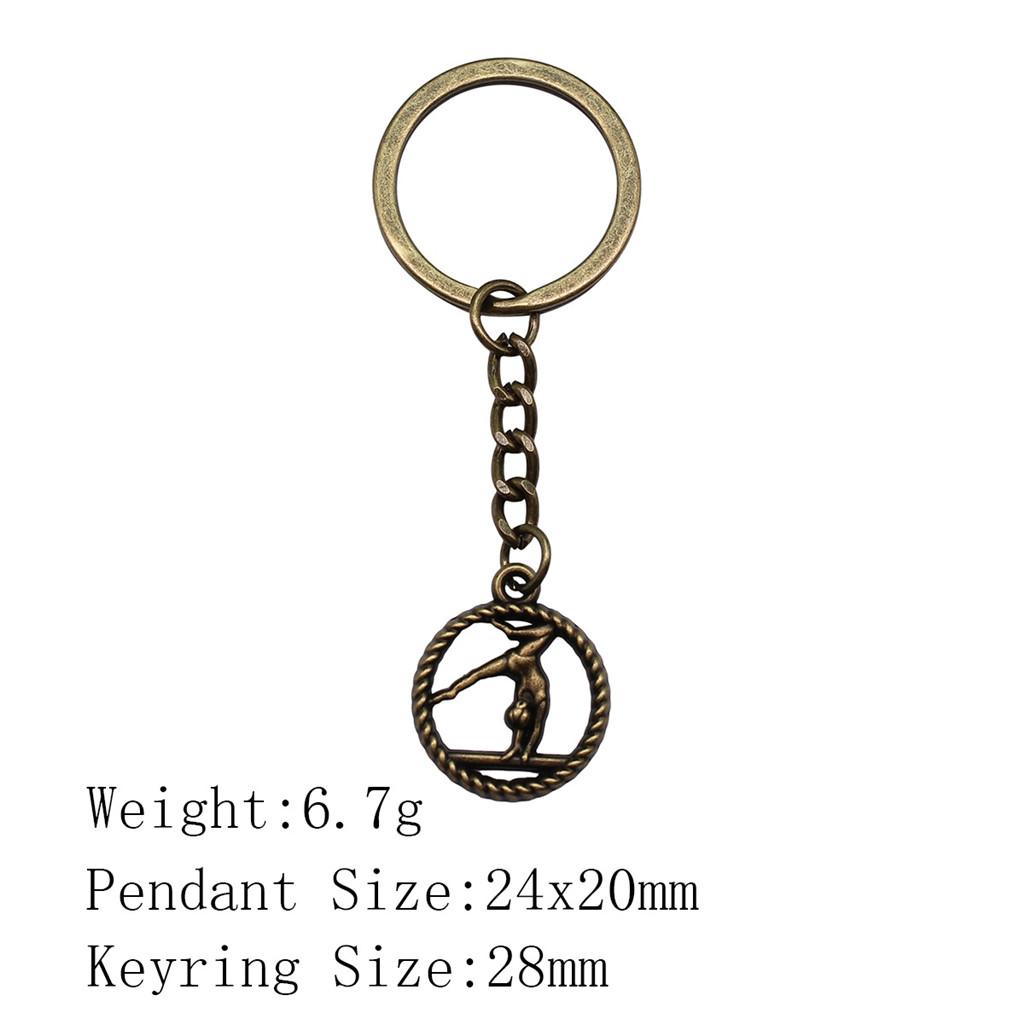 Новый год Женский брелок Йога Спортивный брелок Дешевые вещи Цепь Мужчина