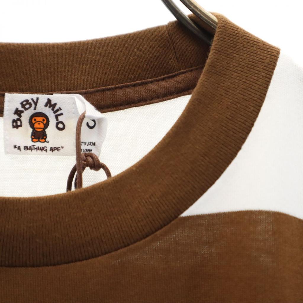 Неиспользованная футболка с коротким рукавом A BATHING APE, сделано в Японии, S, Baby Milo, мужская, б/у