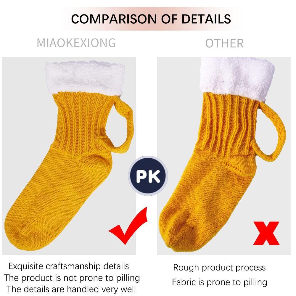 Fleece Lined Plush Socks Winter Thick Warm Socks Fleece Lined Socks  Christmas Gift