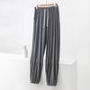 "Men's Summer Modal Ice Silk Thin Trousers: Large Size, Anti-Mosquito, Air-Conditioning Home Pajamas"