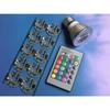 Новый светодиодный точечный светильник 3 Вт RGB E27/E14/MR16/B22/GU5.3, 16 цветных лампочек + 24 клавиши, ИК-пульт дистанционного управления