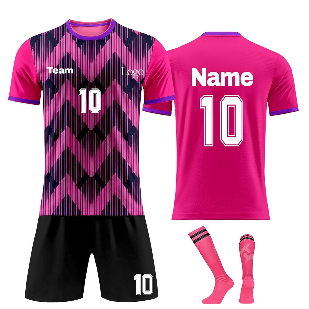 Personalised Shirts Kit Mens Girls With Name Number Custom Football Jerseys For Boys Training Suit