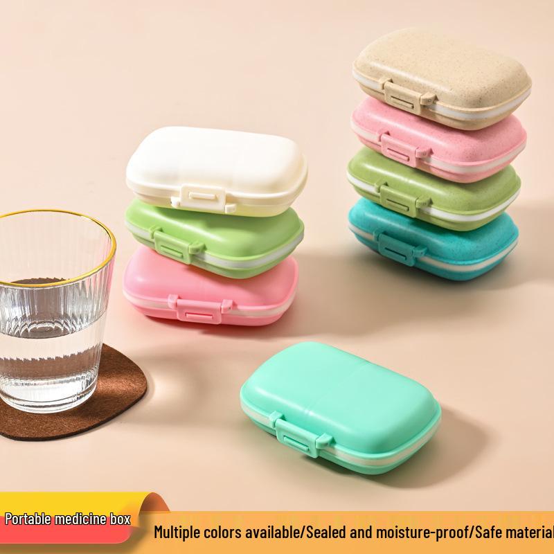 Портативный медицинский органайзер: Пыле- и влагозащищенная таблетница с 8 отделениями для путешествий и командировок