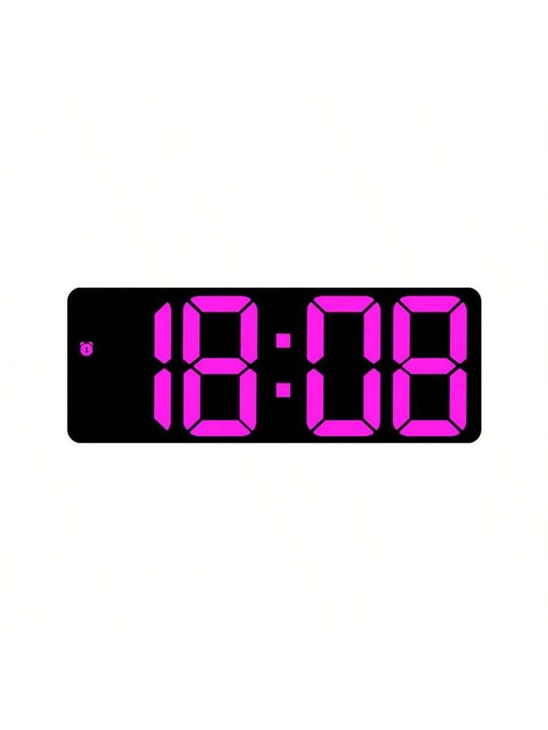 Светодиодные цифровые электронные часы с регулируемой яркостью и температурным дисплеем, зеркальный будильник для спальни, домашний декор