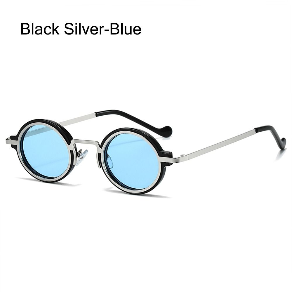 Солнцезащитные очки Y2K с защитой UV400 в панк-оттенках, модные маленькие круглые солнцезащитные очки для женщин и мужчин