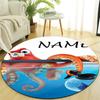 Personalized N-Nemo Round Chair Office Rug - Perfect for Mat, Office Chair & More - Ideal Gift for Birthdays and Holidays