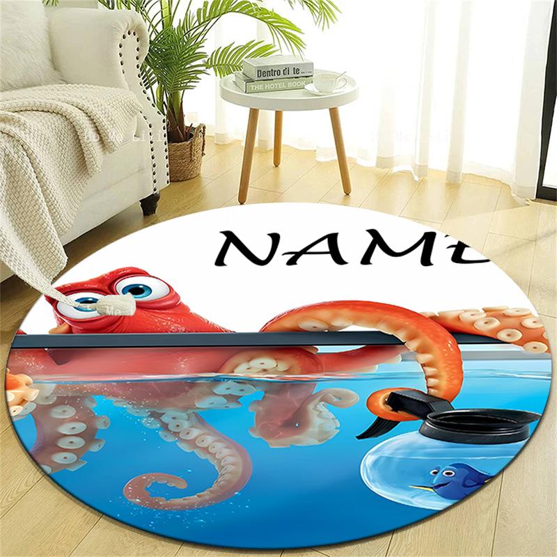 Personalized N-Nemo Round Chair Office Rug - Perfect for Mat, Office Chair & More - Ideal Gift for Birthdays and Holidays
