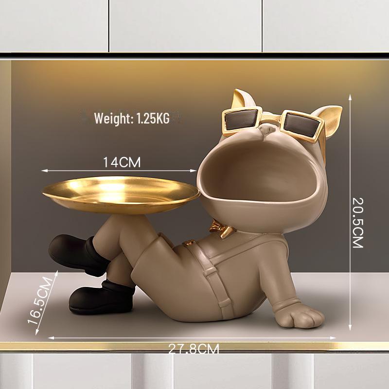 Роскошная освещенная полка для прихожей и тумба для обуви с подносом