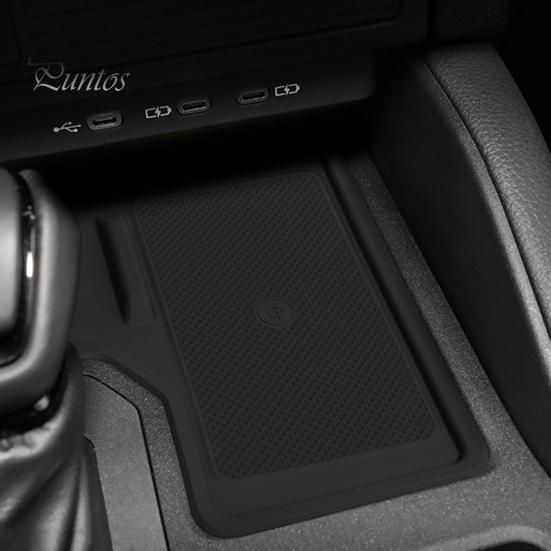 Защитный коврик для беспроводной зарядки центральной консоли, износостойкий, нескользящий, водонепроницаемый, для центральной консоли Toyota Prado 2024-2025