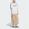 adidas Логотип Originals Полосатый Свободный крой Плечо спущено Свитшот Круглый вырез Короткий рукав Футболка Женские топы HZ0846