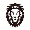 Геометрический лев, металлический настенный рисунок, черная голова льва, готический металлический настенный знак, стильный офисный декор и декор с дикими животными, уникальное настенное искусство