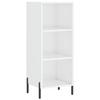 VidaXL Buffet High-gloss White 34.5x32.5x90 Cm Engineered Wood 828742
