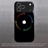 Кольцо неонового цвета для чехла Apple Black Phone Case для iPhone 17 16 15 14 13 12 11 Pro Max 17 Air 6 7 8 Plus 5 XR X Стеклянный черный чехол