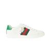 (w) Ace Kitten Embroidered Sneakers White Green