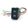 1PC Dual Button Switch Fit for ISUZU 700P Car Fog Light LED DRL Spotlight Radar Switch with Wire Car Interior Accessories