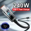111 Вт Кабель Нейлоновый Супер Быстрая Зарядка USB Type-C Кабель Светодиодный Цифровой Дисплей Быстрое Зарядное Устройство Дата-кабель Для Samsung Xiaomi Huawei Honor