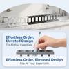 No Drilling Toothbrush Holder Multi-Slot Design Storage Rack Pencil Holder  Bathroom Countertop