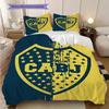 Boca Juniors Pattern Bedding Quilt Set Quilt Cover Pillowcase Home Decoration Birthday Gift (1 * duvet cover + 2 * pillowcase, without core)