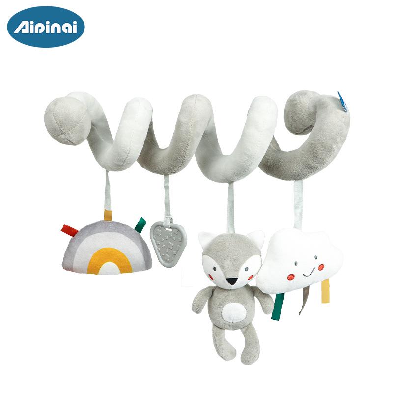 Мобильная детская кроватка и игрушка для раннего обучения в виде серого животного Cross-Border