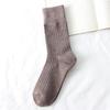 Cotton Knitting Women Socks Japanese Fashion Solid Color Long Socks Women Autumn Winter Harajuku Streetwear Vintage Socks