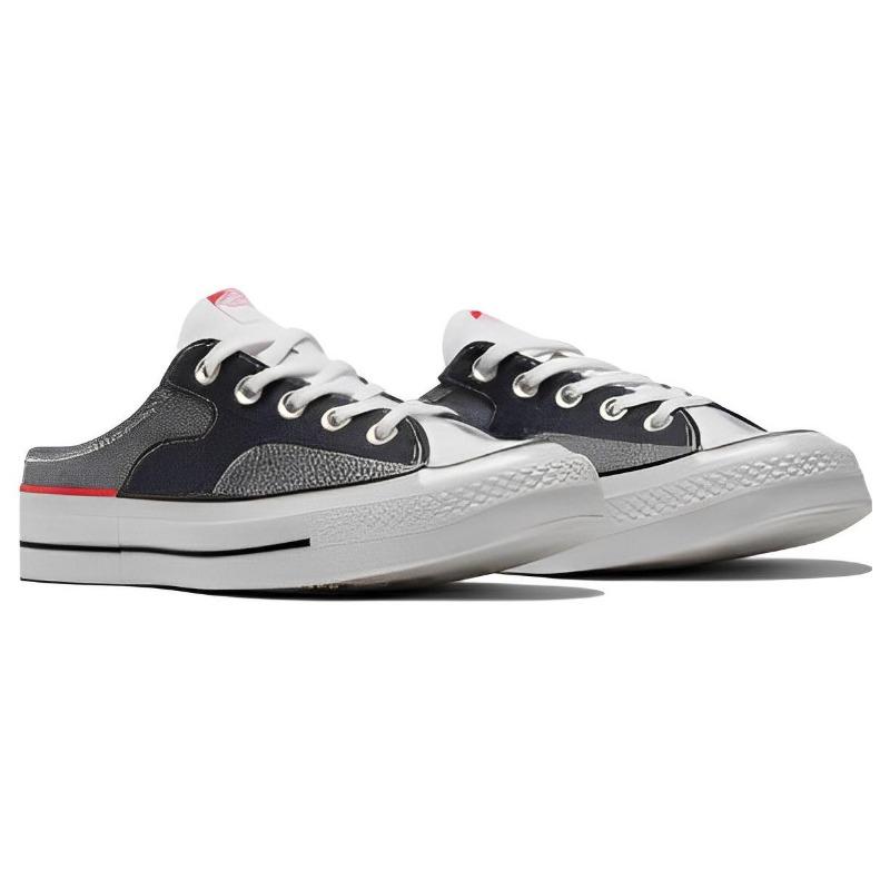 Converse Chuck 70 Mule Unisex Lace-Up Low Canvas Shoes Black Gray A03563C