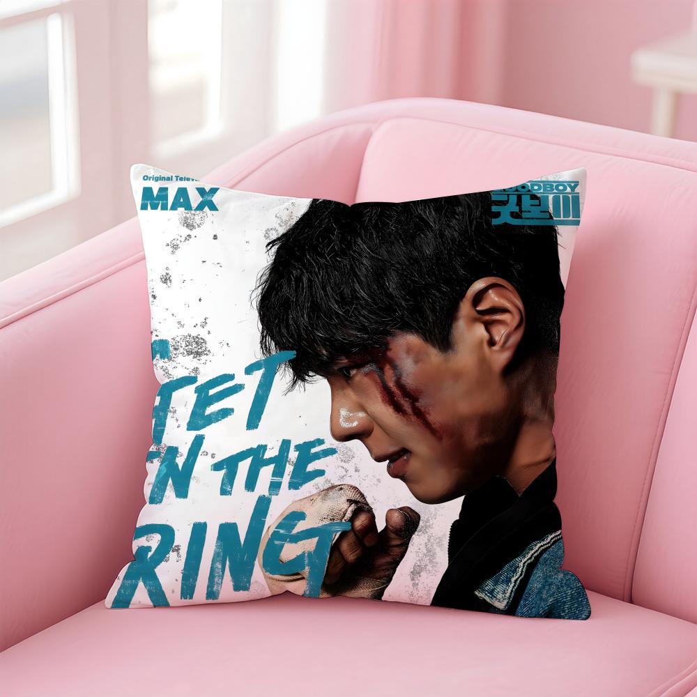 Hot Funny Korean TV Series GGood Boy Cushion Cover Pillow Case Soft Skin Friendly Fabric Concealed Zipper