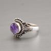 Кольцо с аметистом, дизайнерское кольцо в стиле бохо, эффектное кольцо, подарок для нее, женское кольцо, серебро 925 пробы