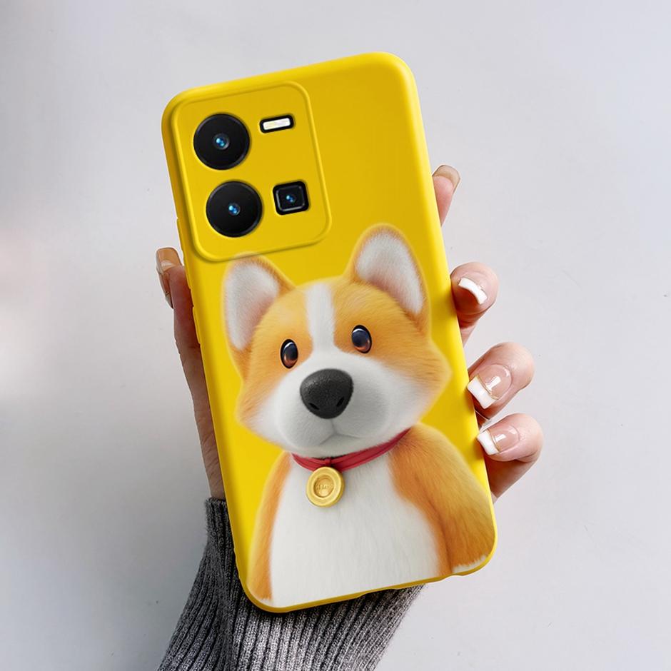 Для vivo Y35 4G Защитный чехол Для vivo Y35 4G Модные мультяшные чехлы для телефона Для vivo Y35 4G Красивая задняя крышка с рисунком Coque