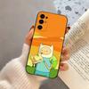 A-AdventureS Cartoon-T-Time-AT Phone Case For Samsung S25,S24,S21,S22,S23,S30,Ultra,S20,Plus,Fe,Lite,Note,10,Black Cover