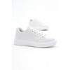 Women's White Poly Sole Lace-up Sports Shoes