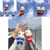 Очаровательная Мини-Плюшевая Кукла Ультрамена Мягкая Хлопковая Брелок-Ключница Синего и Красного Цвета