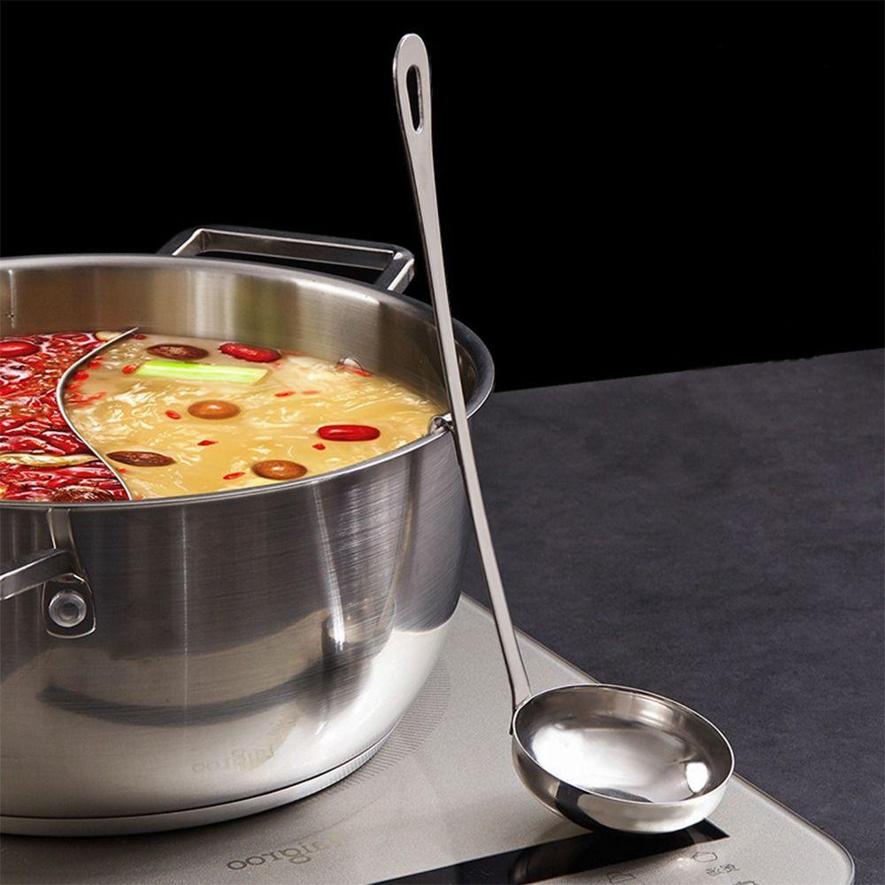 Stainless Steel Soup Ladles Long Handle Long Spoons New Soup Spoon for Kitchen Cooking